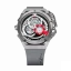 Relógio masculino de prata Mazzucato com bracelete de borracha Rim Sport Silver / Grey - 48MM Automatic