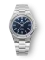Reloj Nivada Grenchen plata de caballero con correa de acero F77 DARK BLUE 68010A77 37MM Automatic