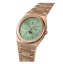 Men's gold Valuchi watch with steel strap Lunar Calendar - Rose Gold Green 40MM