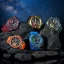 Stříbrné pánské hodinky Ralph Christian s gumovým páskem The Apex Chrono - Celestial Blue 46MM