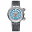 Muški srebrni sat Phoibos Watches s kožnim remenom Vortex Anti-Magnetic PY042D - Blue Automatic 43.5MM