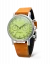 Orologio da uomo Undone Watches in argento con cinturino in pelle Vintage Pistachio Crisp 40MM