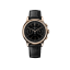 Gouden heren Corniche horloge met leren band Chronograph Steel with Rose Gold Black dial 39MM