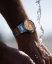Men's silver Corniche watch with steel strap La Grande with Salmon dial 39MM