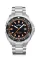 Strieborné pánske hodinky Delma Watches s ocelovým pásikom Shell Star Silver / Black 44MM