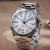 Stříbrné pánské hodinky Henryarcher Watches s ocelovým páskem Verden GMT - Halo White 39MM Automatic