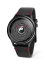 Čierne pánske hodinky Undone Watches s koženým pásikom Zen Cartograph Black 40MM