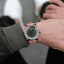 Szary męski zegarek Zinvo z paskiem z prawdziwej skóry Blade Encore - Grey 44MM