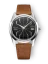 Reloj Nivada Grenchen plata de hombre con correa de cuero Antarctic Spider 35011M16 35M