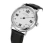 Men's silver Ferro & Company with leather strap Distinct 2 White 44MM