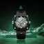 Men's black CIGA Design watch with rubber strap Mechanical Watch Eye Of Horus Silver 48MM Automatic