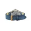 Męski srebrny zegarek Out Of Order Watches ze skórzanym paskiem Firefly 36 Blue 36MM