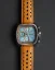 Men's silver Straton Watch with leather strap Speciale Sky Blue / Brown 42MM