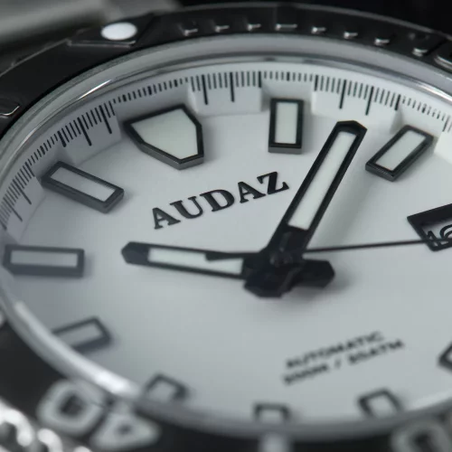 Stříbrné pánské hodinky Audaz Watches s ocelovým páskem King Ray ADZ-3040-06 - Automatic 42MM