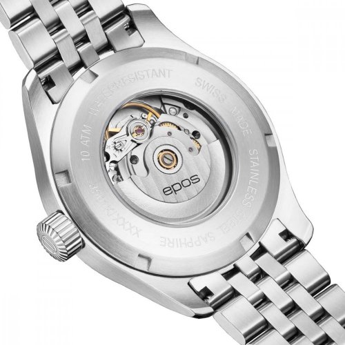 Epos srebrni muški sat sa čeličnim remenom Passion 3501.132.20.16.30 41MM Automatic