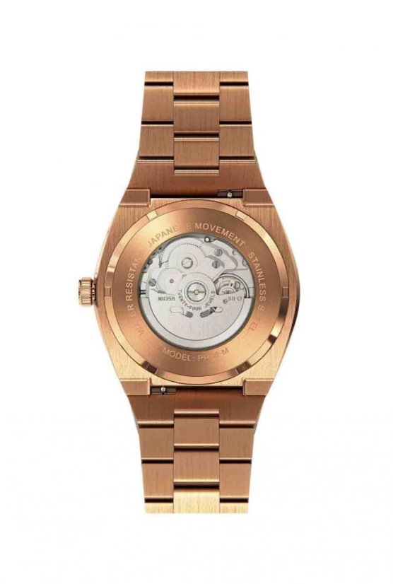 Ružovo zlaté pánske hodinky Paul Rich s oceľovým pásikom Star Dust Frosted - Rose Gold Automatic 45MM
