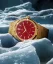Men's Paul Rich gold watch with steel strap Frosted Star Dust - Gold Red 42MM