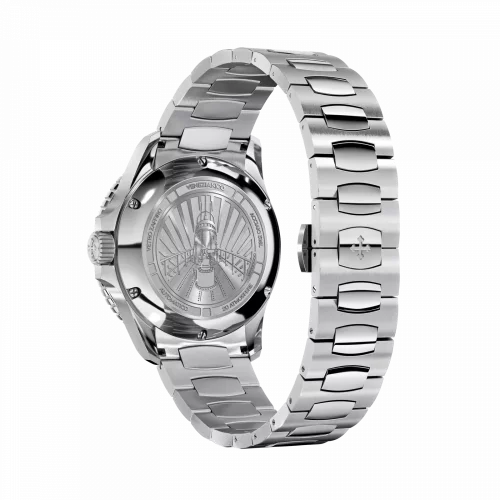 Orologio Venezianico da uomo in argento con cinturino in acciaio Nereide 3121501C Green 39MM Automatic