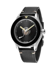 Men's silver Undone Watch with leather strap Legends of Rock | The Beatles 40MM Automatic