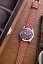 Męski srebrny zegarek Nivada Grenchen ze skórzanym paskiem Super Antarctic 32040A23 3.6.9 Tropical 38MM Automatic
