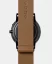 Men's black Eone watch with leather strap Bradley Apex Leather Tan - Black 40MM