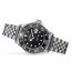 Strieborné pánske hodinky Davosa s oceľovým pásikom Ternos Ceramic - Silver/Black 40MM Automatic