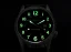 Men's silver Momentum Watch with steel strap Wayfinder GMT Green 40MM