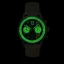 Men's silver Ferro & Company with leather strap Race Master Chronograph GREEN GLF 39MM