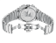 Męski srebrny zegarek NYI Watches ze stalowym paskiem Lenox - Silver 41MM