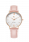 Reloj dorado para mujer Paul Rich con correa de cuero genuino - Pink Leather