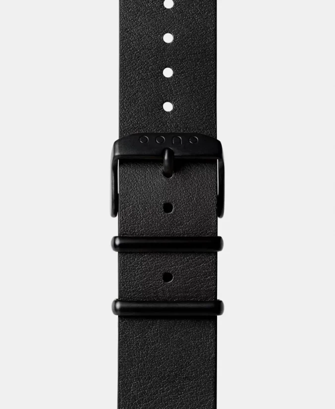 Men's black Eone watch with leather strap Bradley Apex Leather - Black 40MM