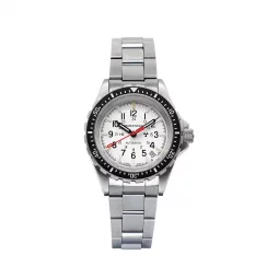 Montre Marathon Watches pour homme de couleur argent avec bracelet en acier Arctic Edition Medium Diver's Automatic 36MM