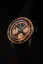 Orologio da uomo Nivada Grenchen nero con cinturino in acciaio Chronoking Mecaquartz Steel Black 87041Q04 38MM
