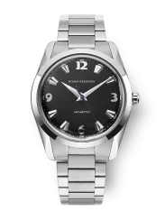 Stříbrné pánské hodinky Nivada Grenchen s ocelovým páskem Antarctic 35002M20 35MM