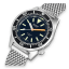 Reloj Squale plateado para hombre con correa de acero 1521 Militaire Mesh - Silver 42MM Automatic