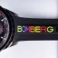 Schwarze Herrenuhr Bomberg Watches mit Gummiband CHROMA 45MM
