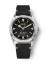 Relógio Nivada Grenchen prata para homens com pulseira de couro Super Antarctic 32024A15 38MM Automatic