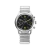 Relógio Praesidus prata para homens com pulseira de aço PAC-76 Bonklip 38MM
