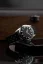 Relógio Nivada Grenchen prata para homens com pulseira de couro Antarctic 35002M17 35MM