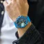 Stříbrné pánské hodinky Ralph Christian s gumovým páskem The Apex Chrono - Celestial Blue 46MM