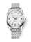 Zilverkleurig herenhorloge van Nivada Grenchen met stalen riem Antarctic 35005M12 35MM