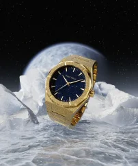 Men's gold Paul Rich watch with steel strap Frosted Star Dust II - Gold 43MM