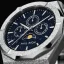 Men's silver Paul Rich watch with steel strap Frosted Star Dust II Moonphase - Silver 43MM