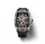Men's silver Nsquare Watch with rubber strap Dragon Overloed Silver / Black 44MM Automatic