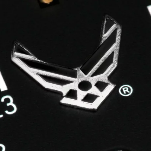 Černé pánské hodinky Marathon Watches s nylonovým páskem Official USAF™ Pilot's Navigator with Date 41MM