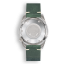 Reloj Squale plata de hombre con correa de piel 1521 Green Ray  - Silver 42MM Automatic