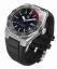 Relógio Paul Rich prata para homens com pulseira de borracha Aquacarbon Pro Midnight Silver - Aventurine 43MM Automatic