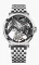 Silberne Herrenuhr Agelocer Watches mit Stahlband Tourbillon Series Silver / Black 40MM