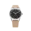 Zilverkleurig herenhorloge van Praesidus met leren band DD-45 Patina 38MM Automatic