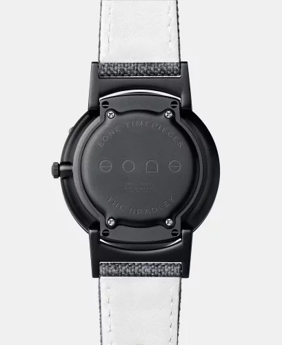 Černé pánské hodinky Eone s koženým páskem Bradley Edge - Black 40MM